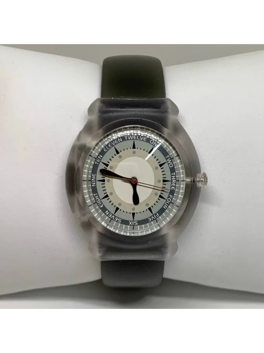 Snap Time Teller By Disney kids watch 35mm quartz gray band up to 7.5” running